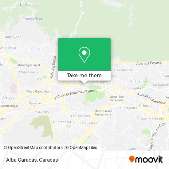 Alba Caracas map