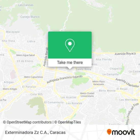 Exterminadora Zz C.A. map