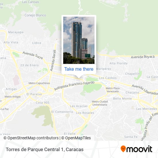 Torres de Parque Central 1 map