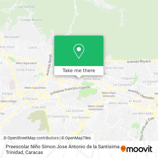 Preescolar Niño Simon Jose Antonio de la Santisima Trinidad map