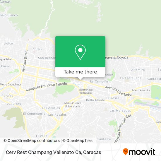 Cerv Rest Champang Vallenato Ca map