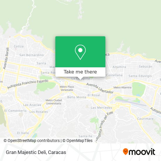 Mapa de Gran Majestic Deli