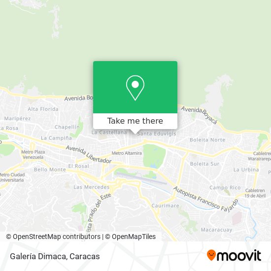 Galería Dimaca map