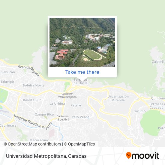 Universidad Metropolitana map