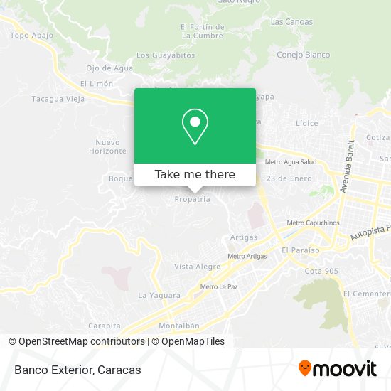 Banco Exterior map