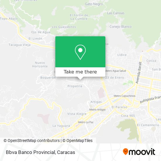 Bbva Banco Provincial map