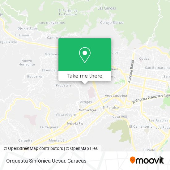 Orquesta Sinfónica Ucsar map