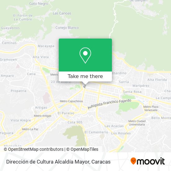 Dirección de Cultura Alcaldía Mayor map