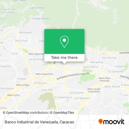 Banco Industrial de Venezuela map