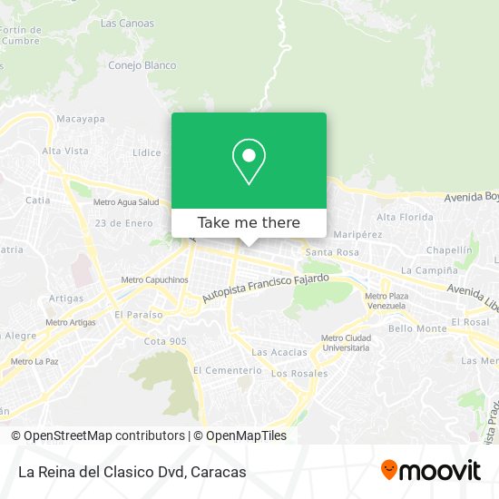 La Reina del Clasico Dvd map