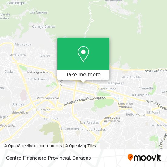 Centro Financiero Provincial map