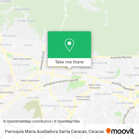 Parroquia María Auxiliadora Sarria Caracas map