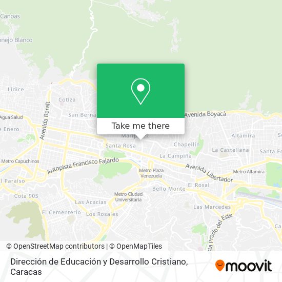 Dirección de Educación y Desarrollo Cristiano map