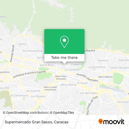 Supermercado Gran Sasso map