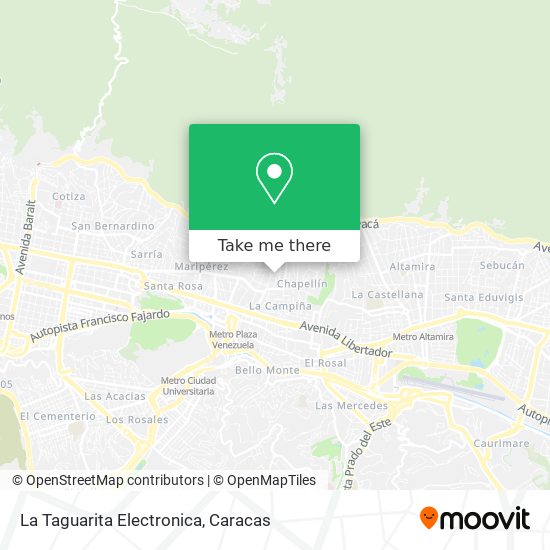 La Taguarita Electronica map