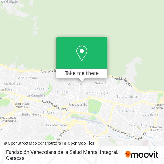 Fundación Venezolana de la Salud Mental Integral map