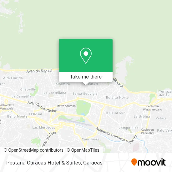Pestana Caracas Hotel & Suites map