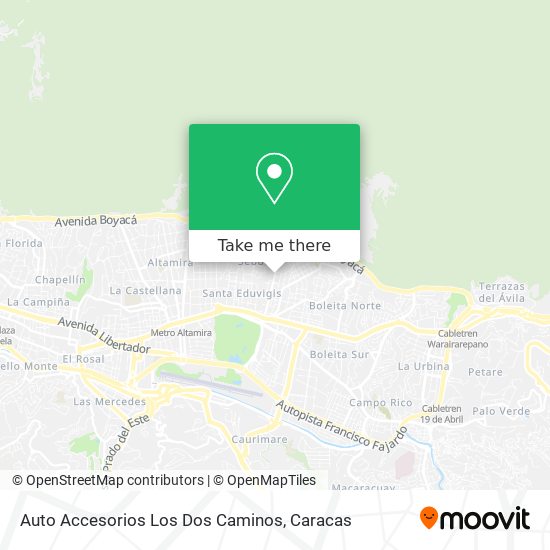 Auto Accesorios Los Dos Caminos map