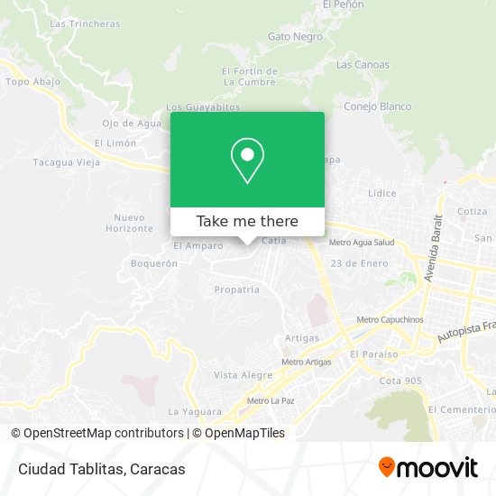 Ciudad Tablitas map