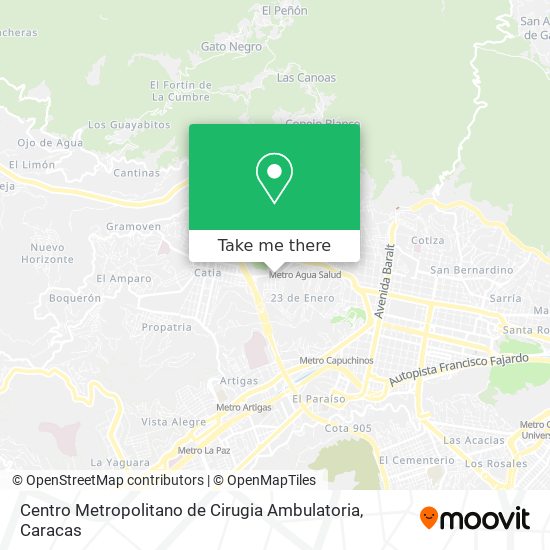 Centro Metropolitano de Cirugia Ambulatoria map