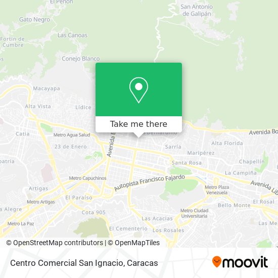 Centro Comercial San Ignacio map