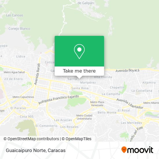 Guaicaipuro Norte map