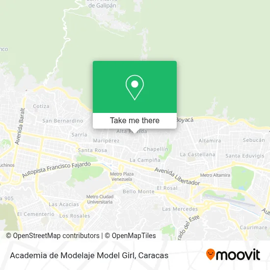 Academia de Modelaje Model Girl map