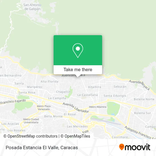 Mapa de Posada Estancia El Valle