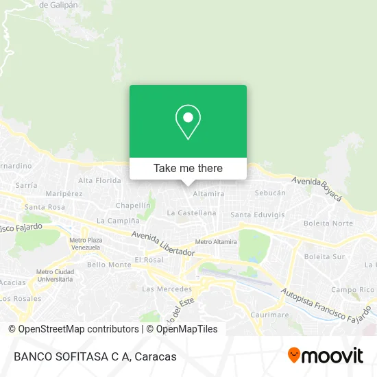 BANCO SOFITASA C A map