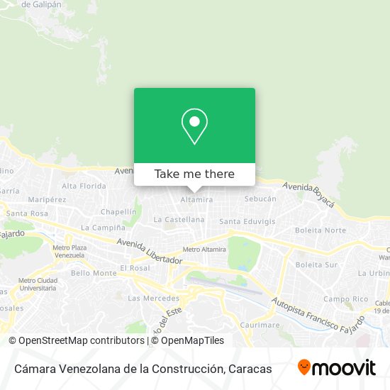 Mapa de Cámara Venezolana de la Construcción