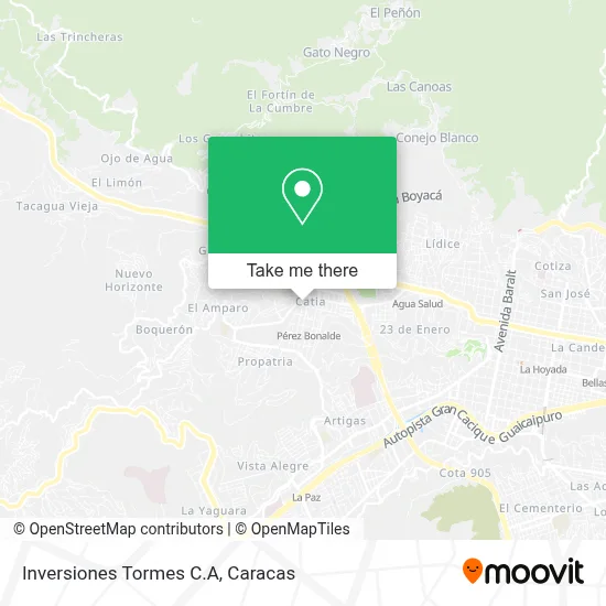 Inversiones Tormes C.A map