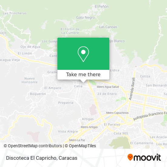 Discoteca El Capricho map