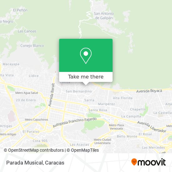 Parada Musical map