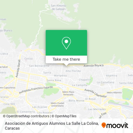 Asociación de Antiguos Alumnos La Salle La Colina map