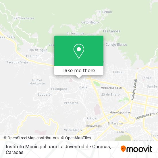 Instituto Municipal para La Juventud de Caracas map