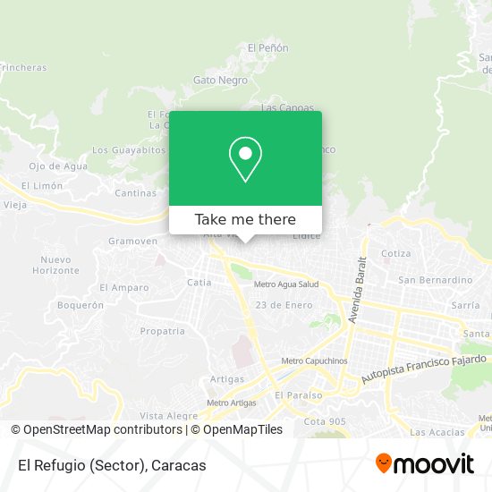 El Refugio (Sector) map