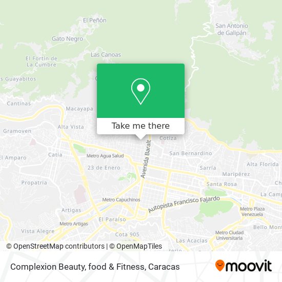 Complexion Beauty, food & Fitness map