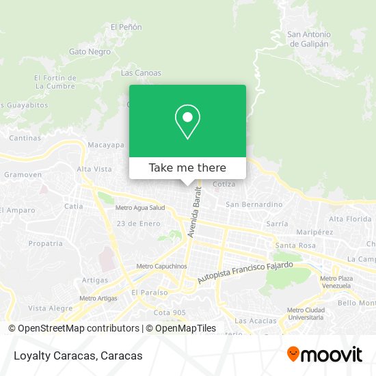 Loyalty Caracas map
