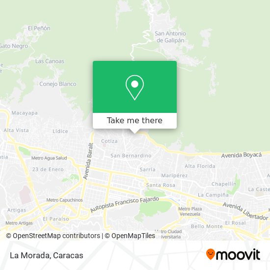 La Morada map