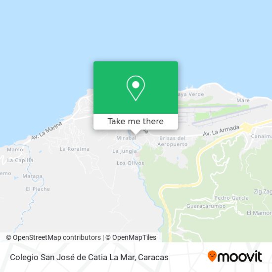 Colegio San José de Catia La Mar map