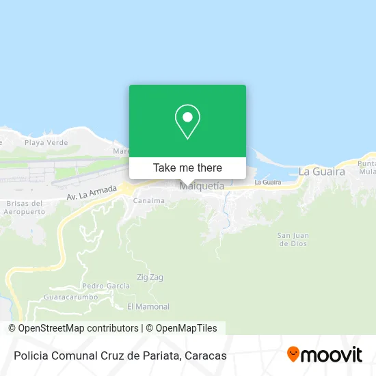 Policia Comunal Cruz de Pariata map