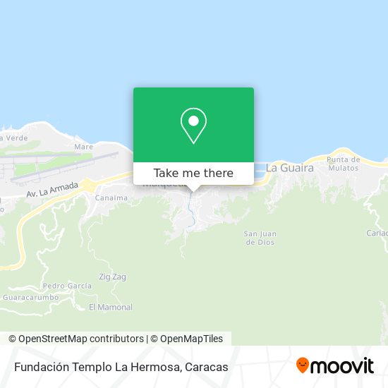 Fundación Templo La Hermosa map