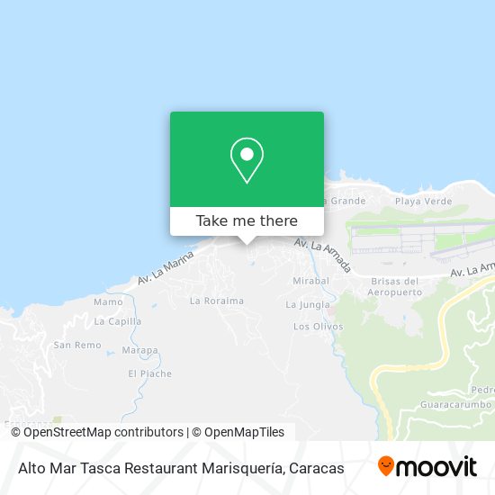 Alto Mar Tasca Restaurant Marisquería map