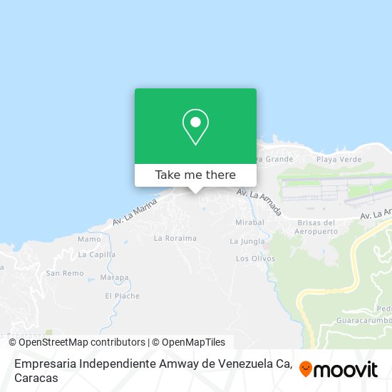 Empresaria Independiente Amway de Venezuela Ca map