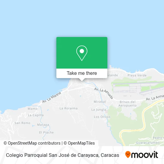 Colegio Parroquial San José de Carayaca map