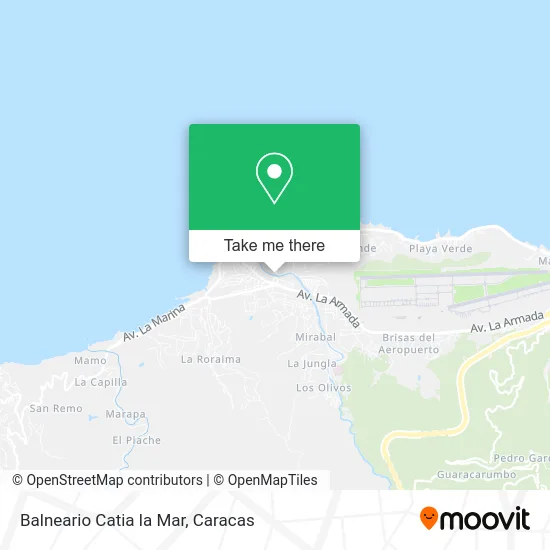 Mapa de Balneario Catia la Mar