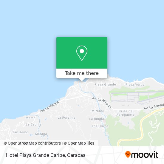 Hotel Playa Grande Caribe map