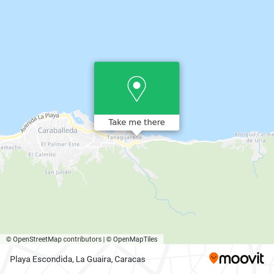 Playa Escondida, La Guaira map