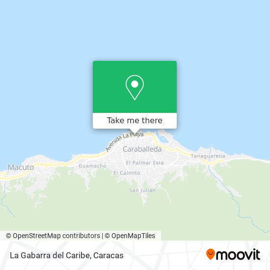 La Gabarra del Caribe map