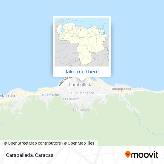 Caraballeda map
